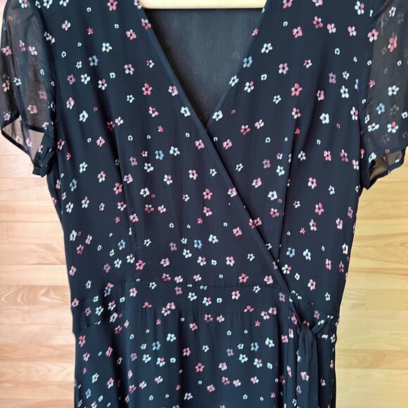 🖤 IKKS – Floral Maxi Wrap Dress (Size 36/S) - Picture 10 of 13